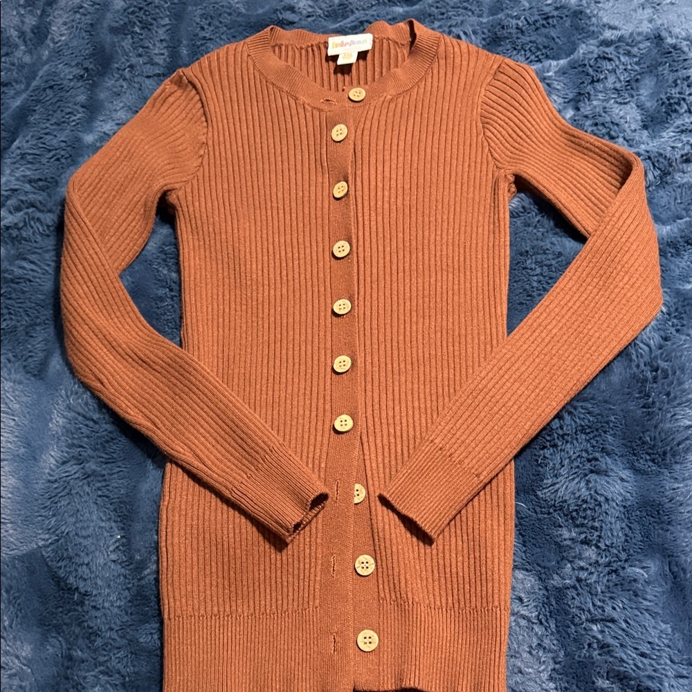 Lularoe Rust Button-Up Cardigan - image 1